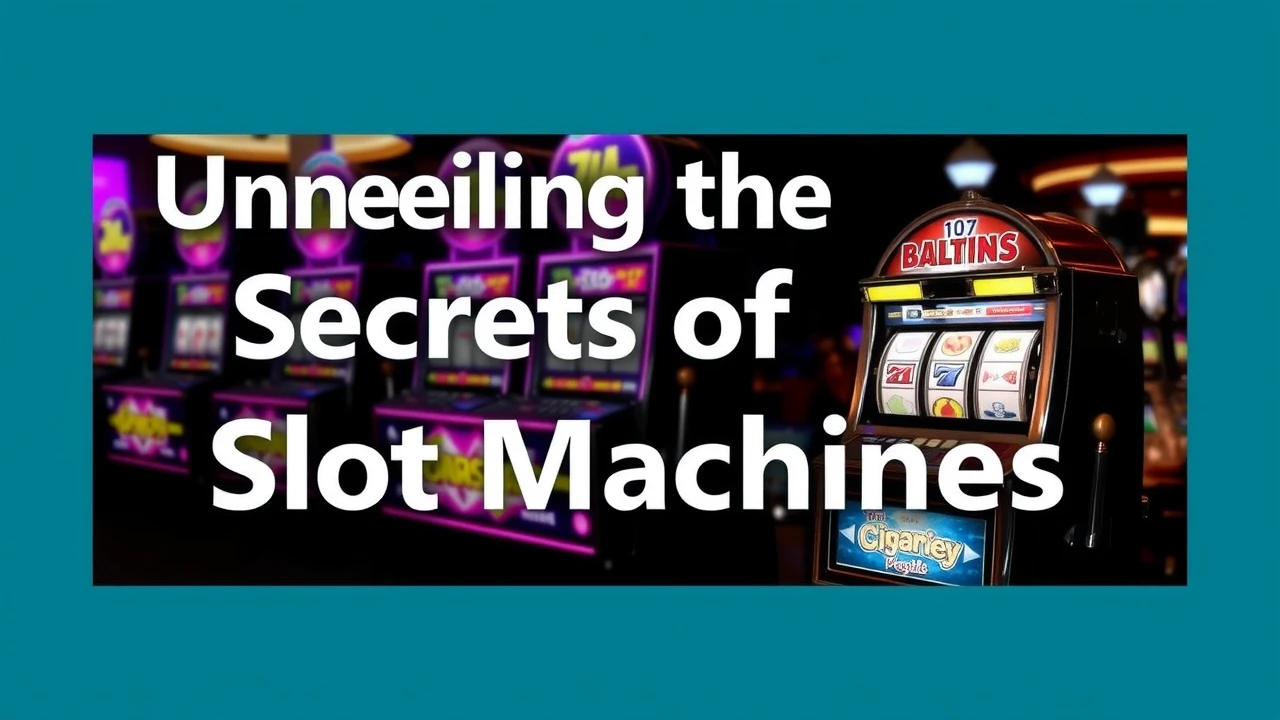 Unveiling the Secrets of Slot Machines: A Deep Dive into How They Work